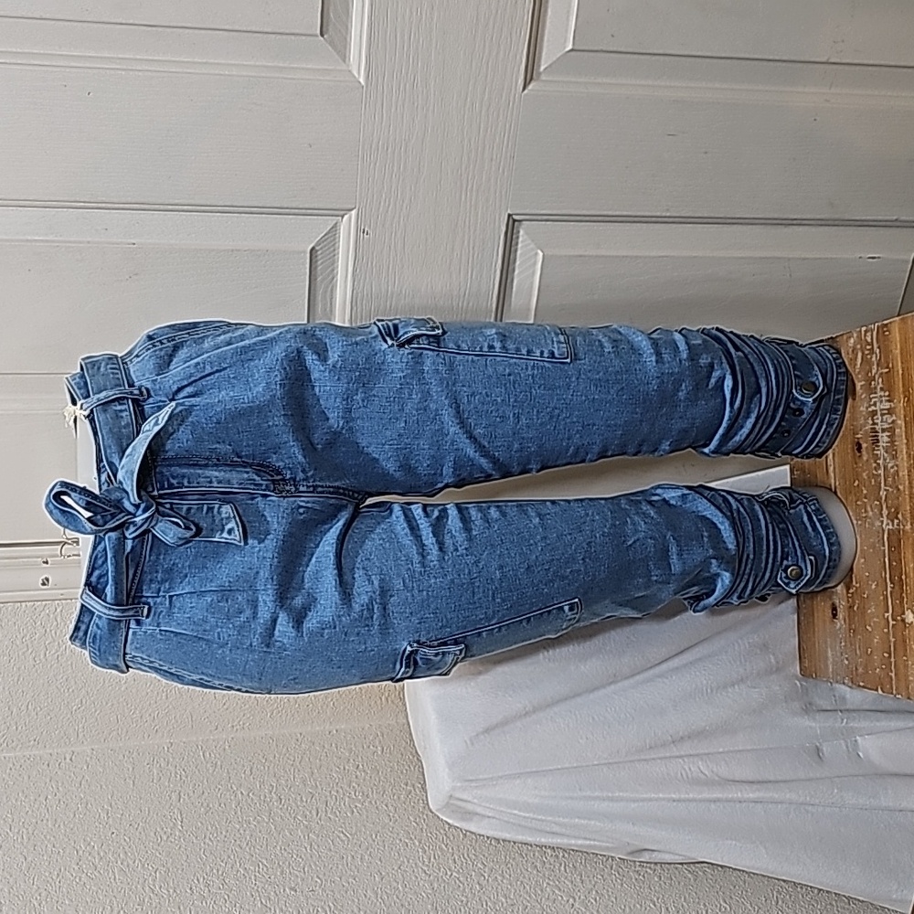 Pink Laben Cargo Joggers Jeans